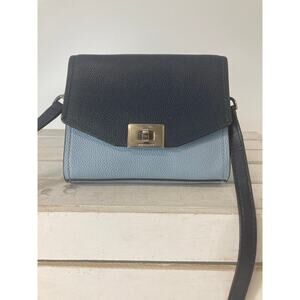 MICHAEL KORS MINI BLUE PEBBLED LEATHER WOMENS CROSBODY BAG